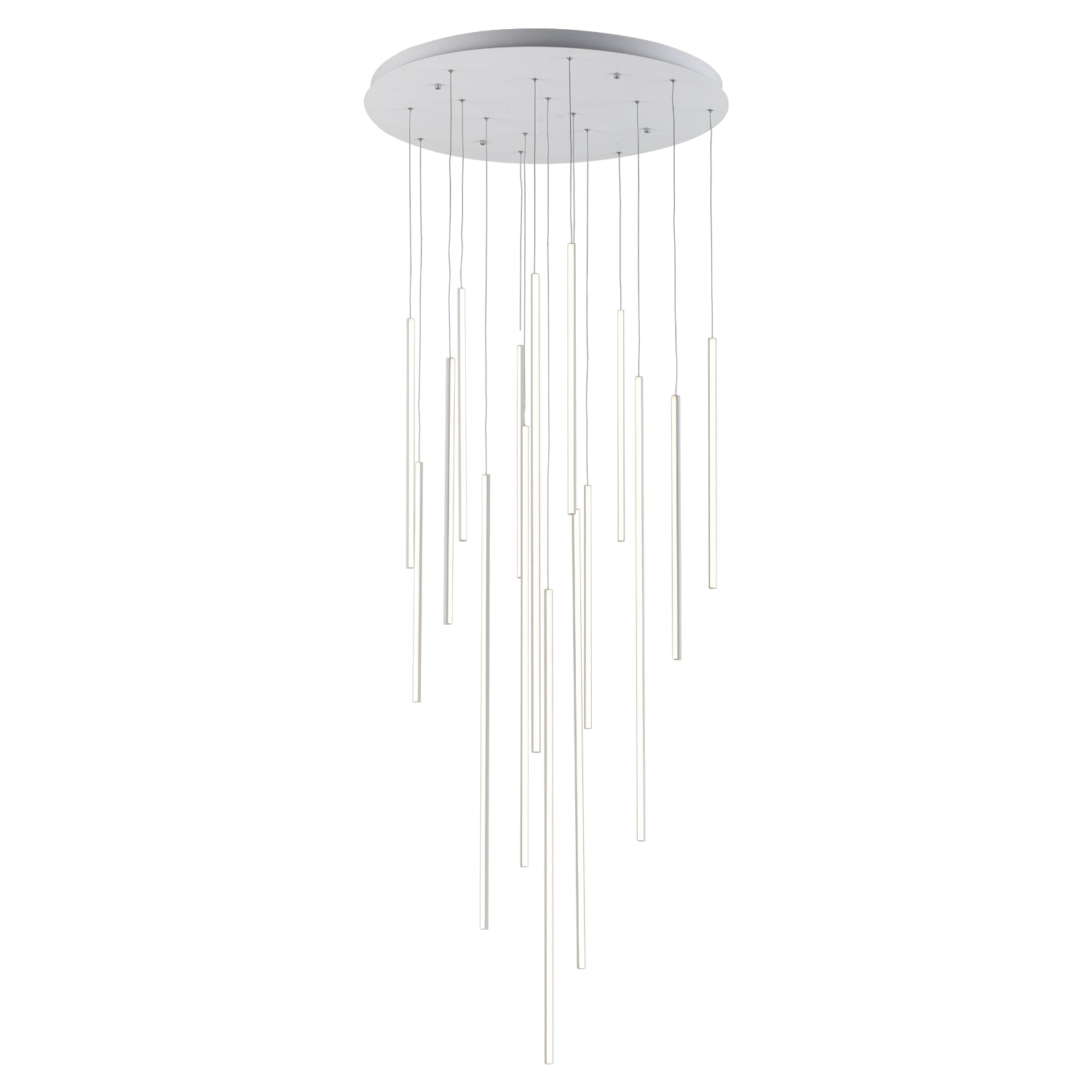 Chute 31-in White LED Multi Pendant