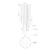 Chute 31-in White LED Multi Pendant
