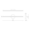 Chute 23-in Black LED Wall Sconce