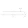Chute 47-in Black LED Wall Sconce