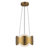 Ciel 10-in Brushed Gold/Opal Glass Socket Chandelier