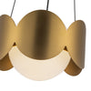 Ciel 10-in Brushed Gold/Opal Glass Socket Chandelier