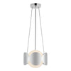 Ciel 10-in Chrome/Opal Glass Socket Chandelier