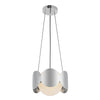 Ciel 10-in Chrome/Opal Glass Socket Chandelier