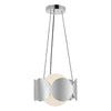 Ciel 10-in Chrome/Opal Glass Socket Chandelier