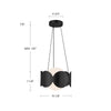 Ciel 10-in Brushed Gold/Opal Glass Socket Chandelier