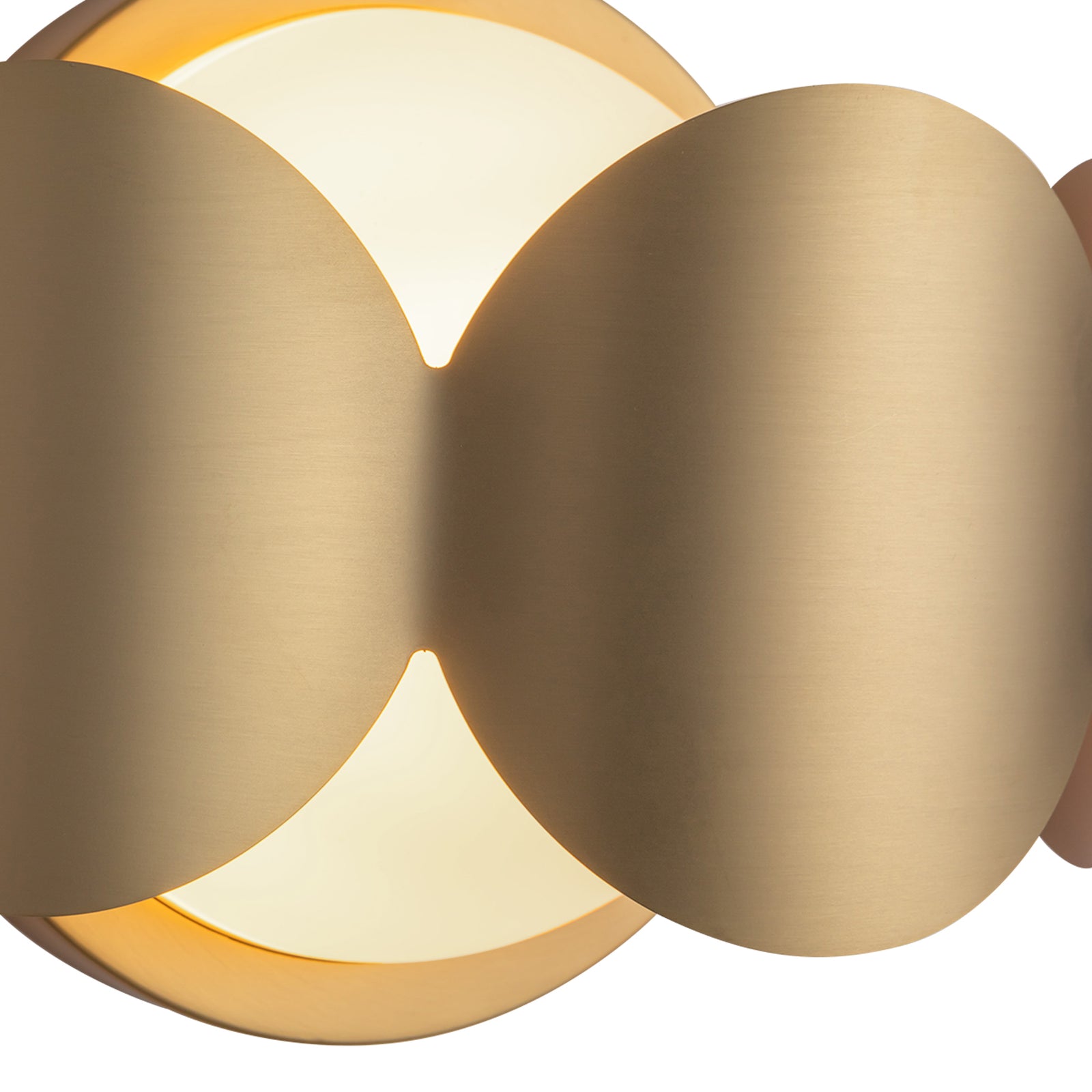 Ciel 10-in Brushed Gold/Opal Glass Socket Wall Sconce