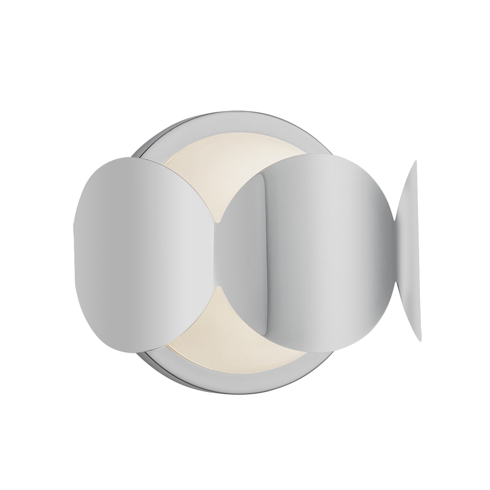 Ciel 10-in Chrome/Opal Glass Socket Wall Sconce