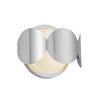 Ciel 10-in Chrome/Opal Glass Socket Wall Sconce