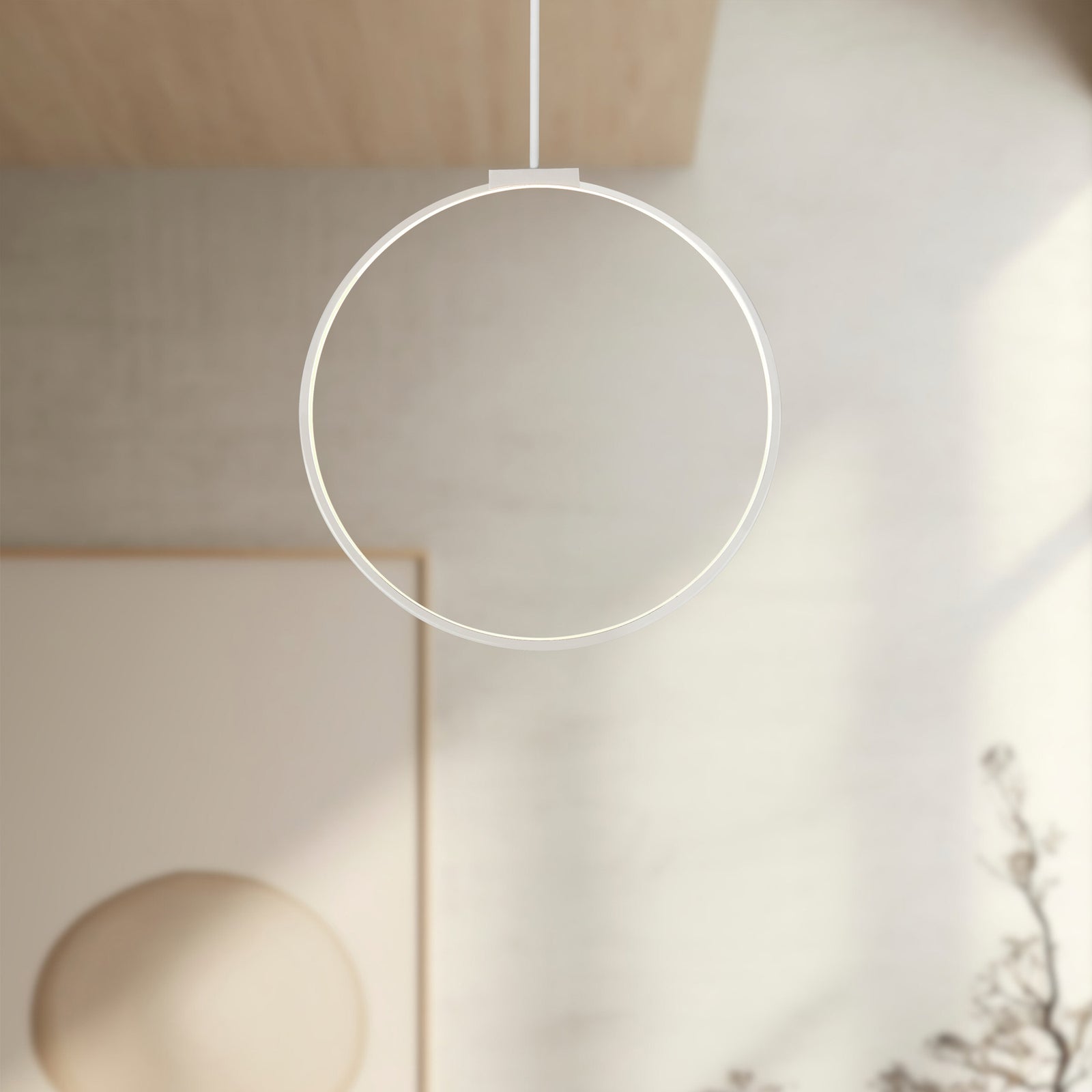 Cirque 24-in White LED Pendant