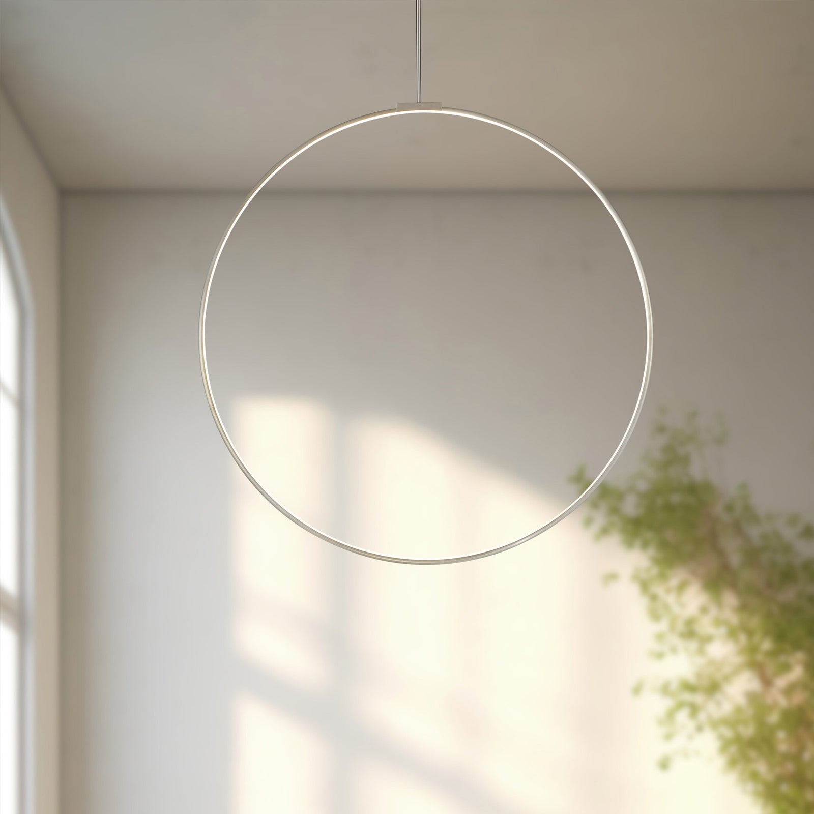 Cirque 48-in Brushed Nickel LED Pendant