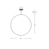 Cirque 60-in Brushed Nickel LED Pendant