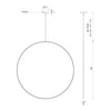 Cirque 60-in Brushed Nickel LED Pendant