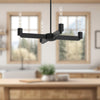 Claire 25-in Matte Black 4 Lights Chandeliers