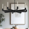 Claire 32-in Matte Black 8 Lights Chandeliers