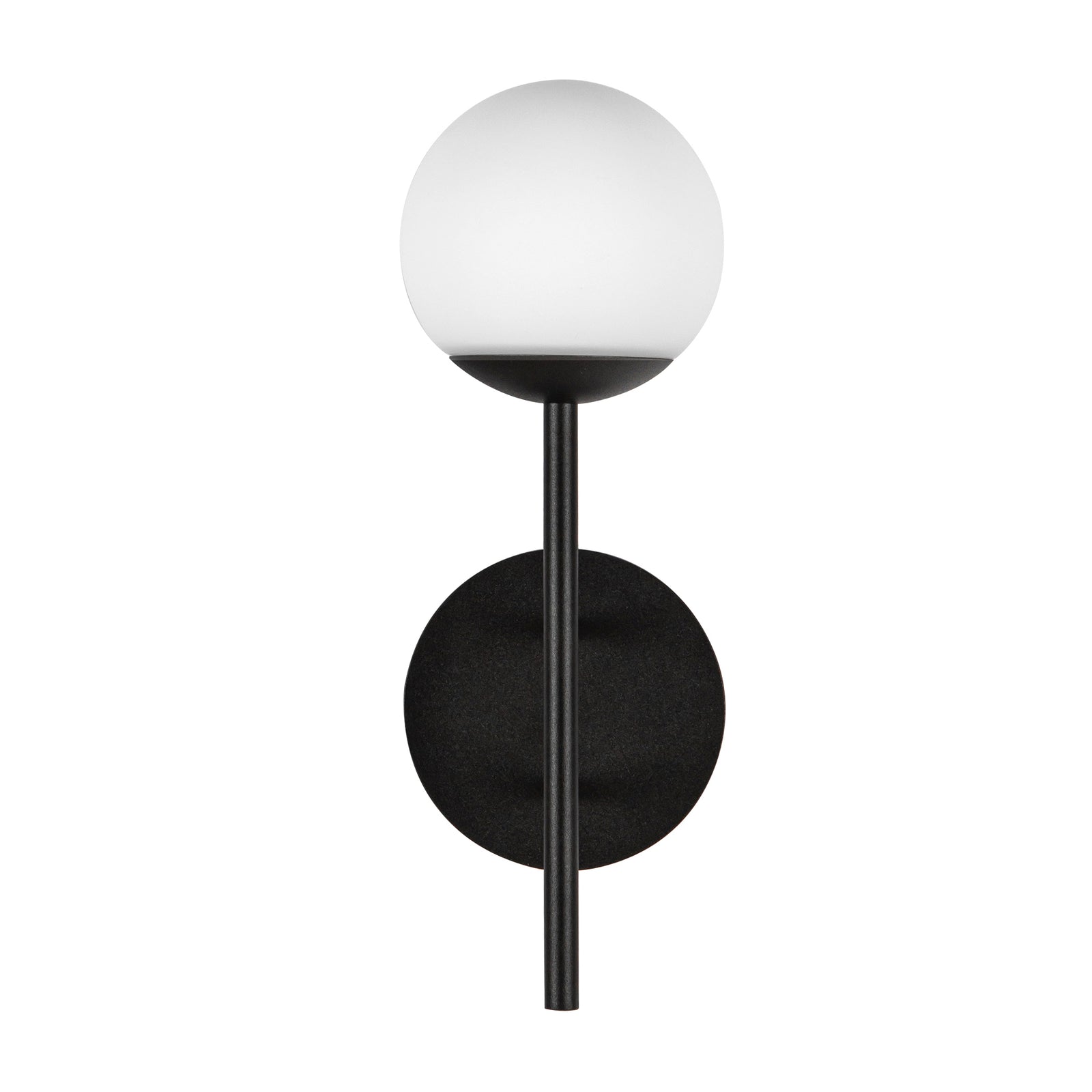 Claremont 13-in Black/Opal Glass LED Exterior Wall