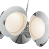 Cleo 16-in Chrome/Opal Glass LED Chandelier