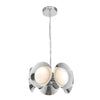 Cleo 16-in Chrome/Opal Glass LED Chandelier