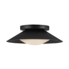 Cleo 9-in Black/Opal Glass LED Wall Sconce
