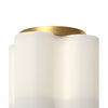 Clover 9-in Brushed Gold/Opal Glass LED Flush Mount