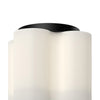 Clover 9-in Black/Opal Glass LED Flush Mount