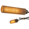 Colby 52-in Matte Black/Tan Jute Socket Linear Pendant