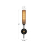 Colby 20-in Matte Black/Tan Jute Socket Wall/Vanity Light