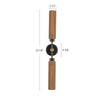 Colby 23-in Matte Black/Tan Jute Socket Wall/Vanity Light