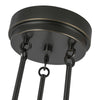 Colette 22-in Urban Bronze/Alabaster LED Chandelier