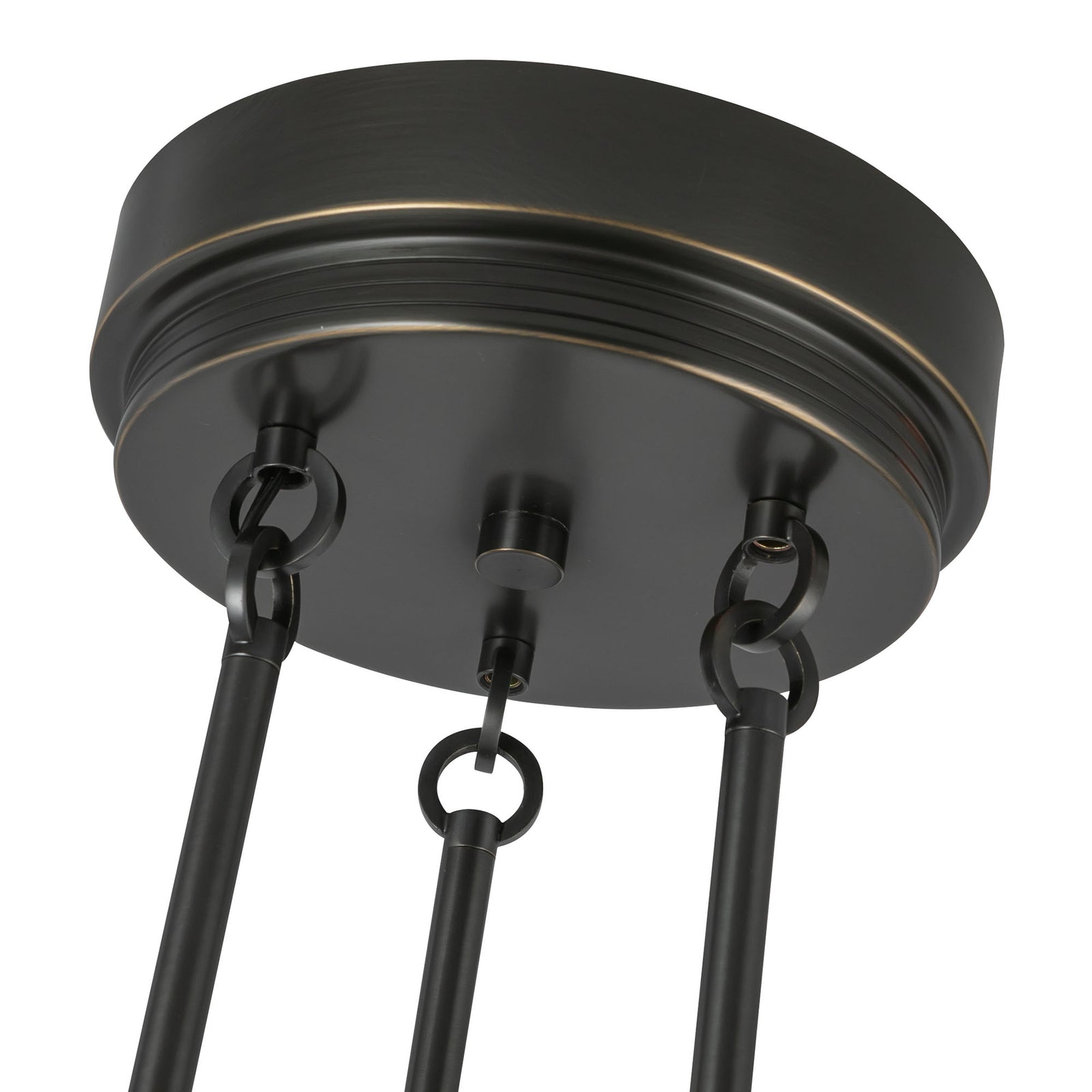 Colette 22-in Urban Bronze/Alabaster LED Chandelier