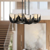 Colette 22-in Urban Bronze/Alabaster LED Chandelier