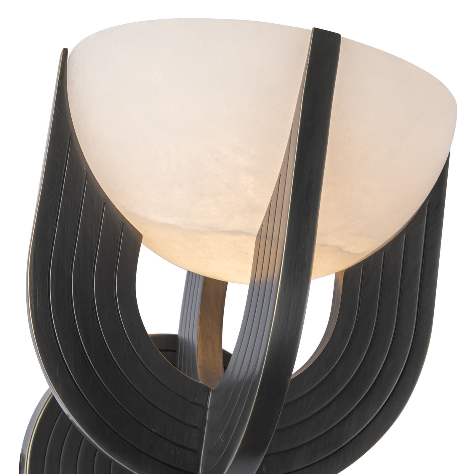 Colette 7-in Urban Bronze/Alabaster LED Wall Vanity