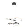 Collide 24-in Black LED Pendant