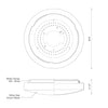 Collins 14-in White LED Flush Mount