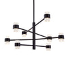 Copenhagen 24-in (Four-Tier) Black LED Exterior Pendant