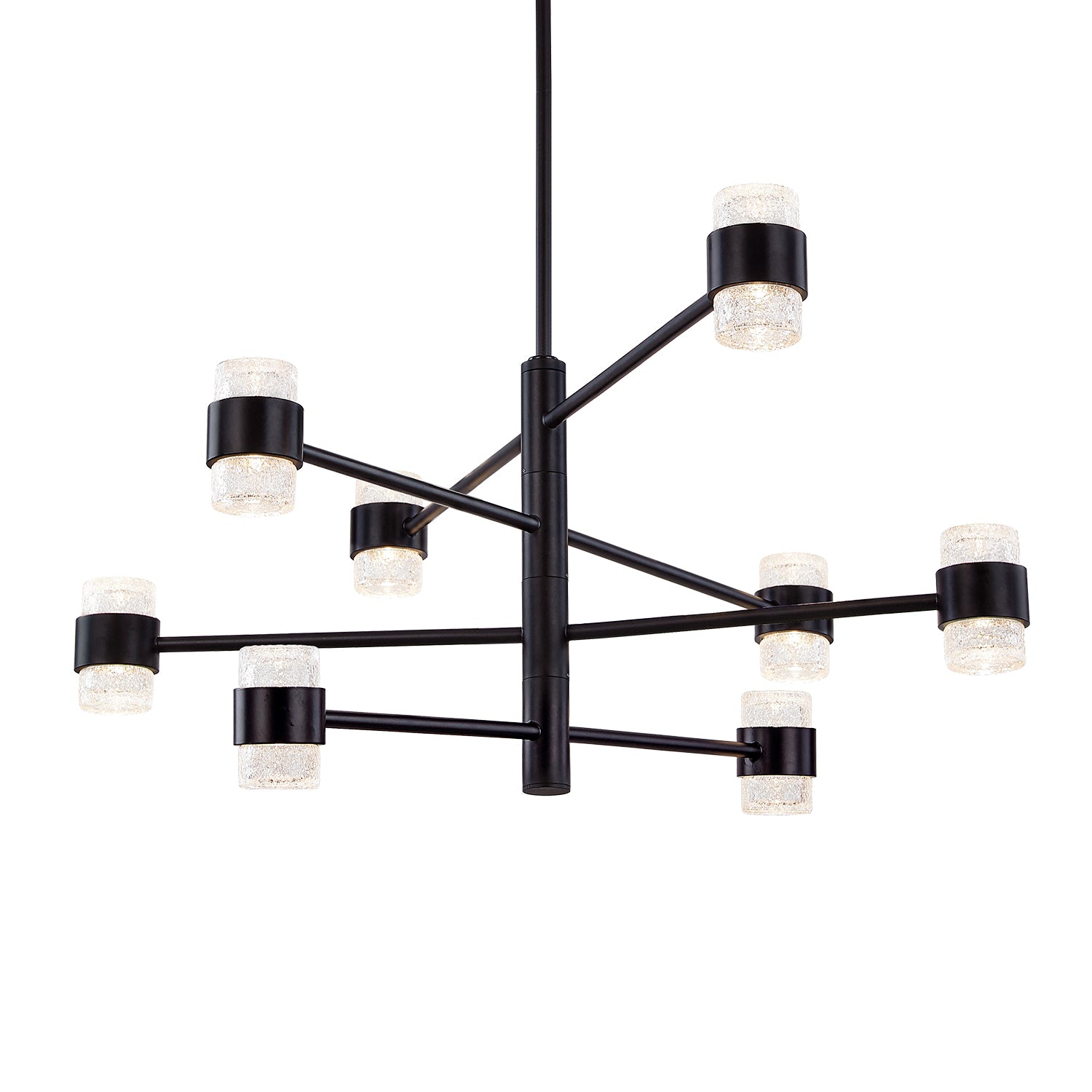 Copenhagen 24-in (Four-Tier) Black LED Exterior Pendant