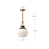 Copperfield 12-in Chrome/Opal Matte Glass 1 Light Pendant