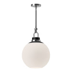 Copperfield 16-in Chrome/Opal Matte Glass 1 Light Pendant