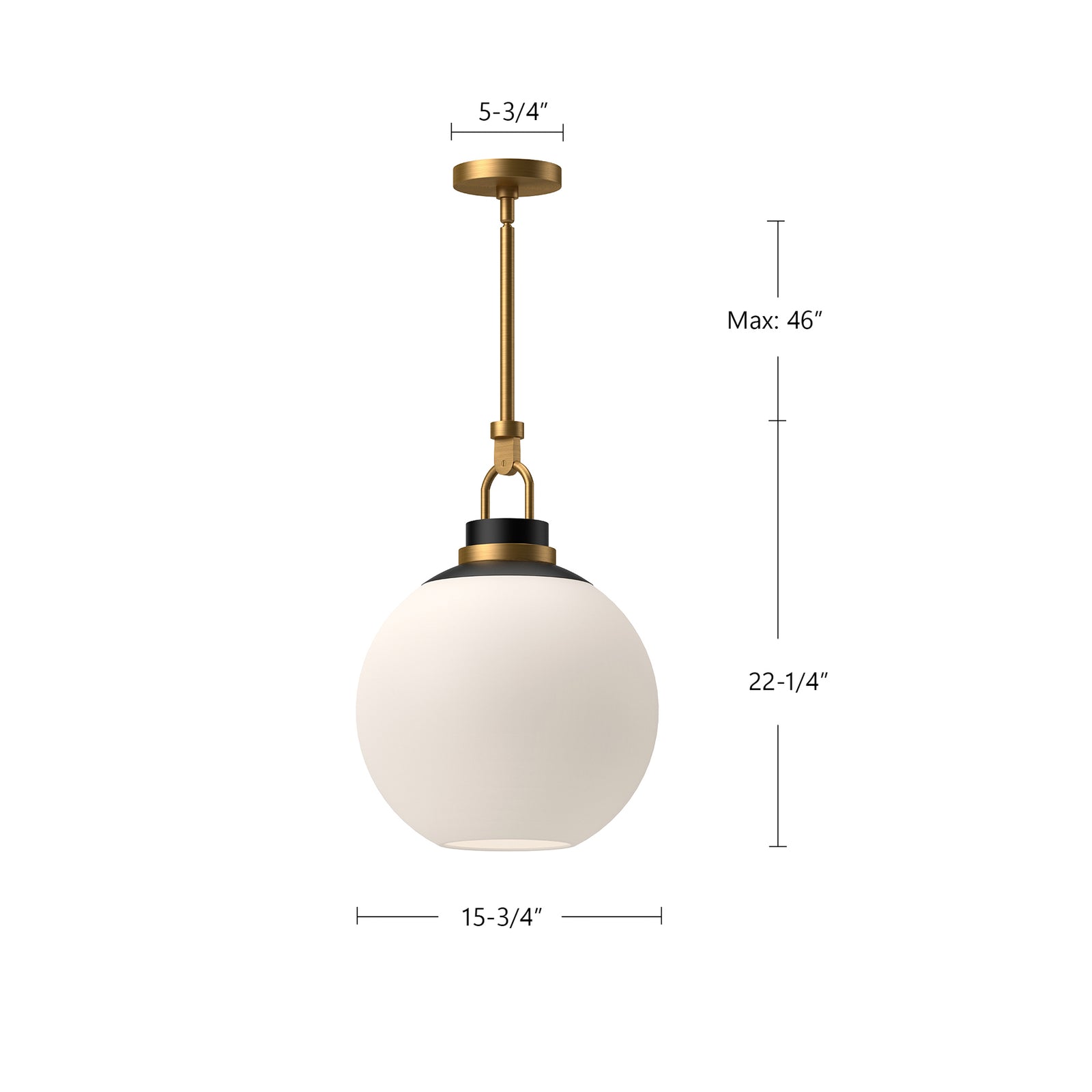 Copperfield 16-in Chrome/Clear Glass 1 Light Pendant