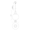 Copperfield 16-in Chrome/Clear Glass 1 Light Pendant