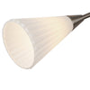 Cosmo 39-in Brushed Nickel/Glossy Ribbed Opal Glass Socket Chandelier