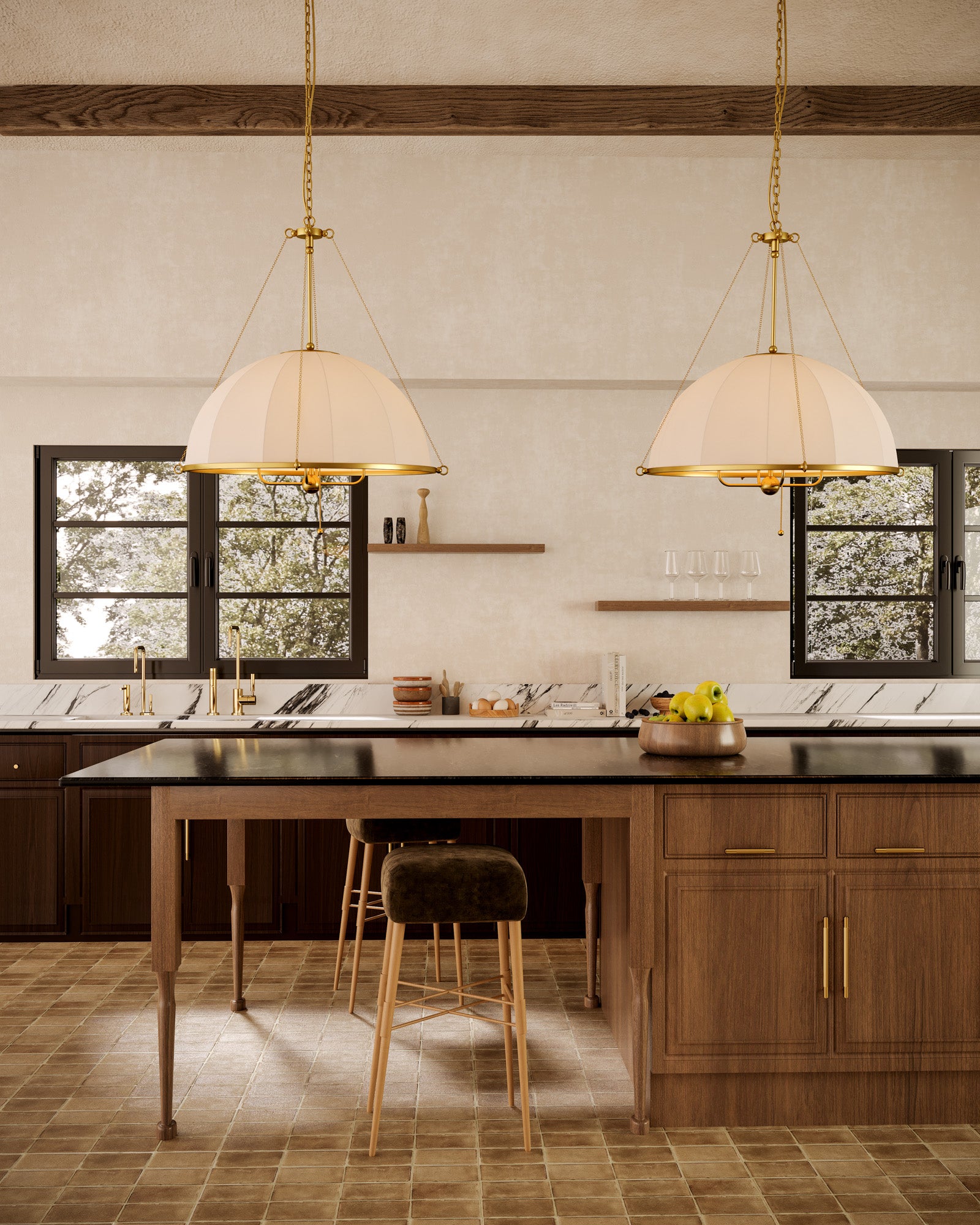 Crosby 33-in Brushed Gold Socket Chandelier