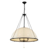 Crosby 33-in Matte Black Socket Chandelier