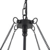 Crosby 33-in Matte Black Socket Chandelier