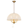 Crosby 18-in Brushed Gold Socket Pendant