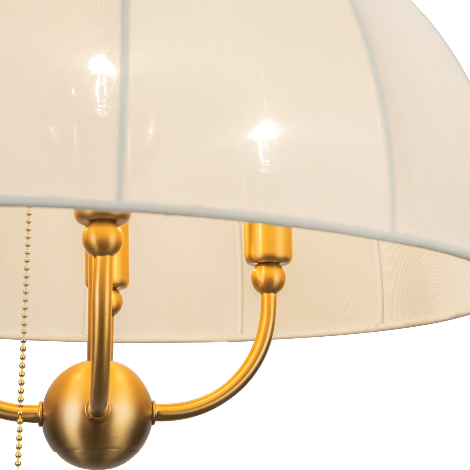 Crosby 18-in Brushed Gold Socket Pendant