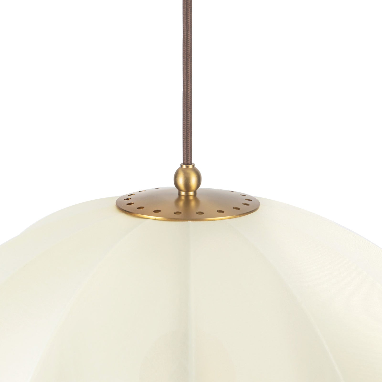 Crosby 18-in Brushed Gold Socket Pendant