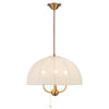 Crosby 18-in Brushed Gold Socket Pendant