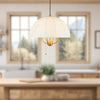 Crosby 18-in Brushed Gold Socket Pendant