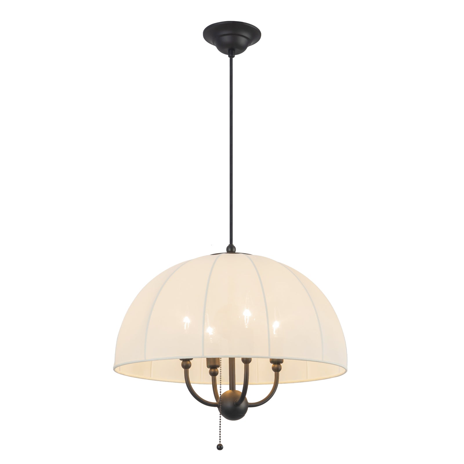 Crosby 18-in Matte Black Socket Pendant